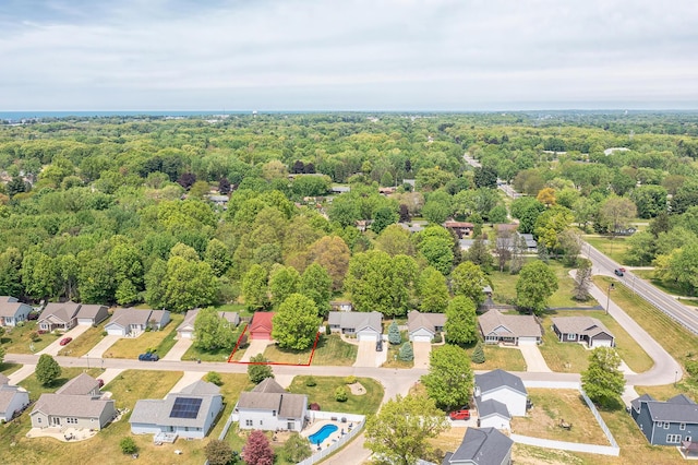 1373 Kristen Path, Saint Joseph, MI 49085 - aerial perspective of suburban area with a heavily wooded area