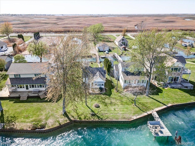 5222 S Channel Dr, Harsens Island, MI 48028 - drone / aerial view of a nearby body of water