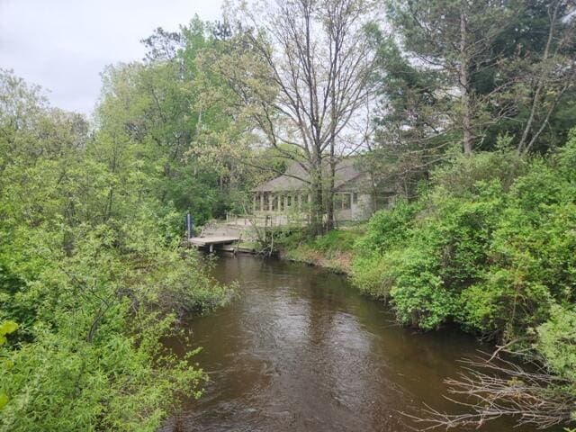 9332 W 10 Mile Rd, Irons, MI 49644 - water view featuring a boat dock