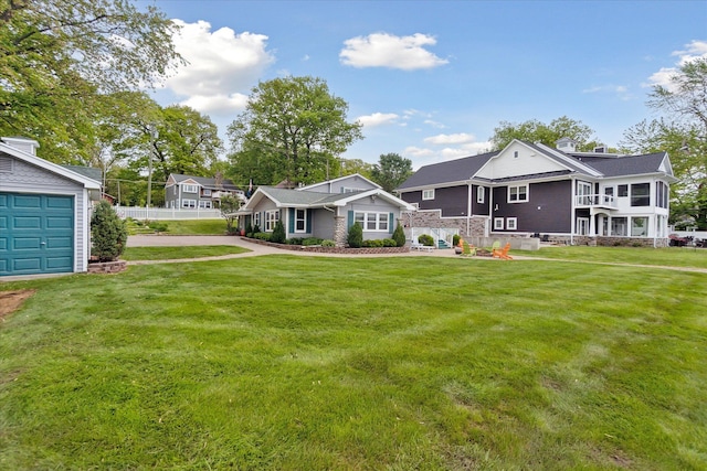 3761 Hunt Rd, Lapeer, MI 48446 - view of front of home with a front yard