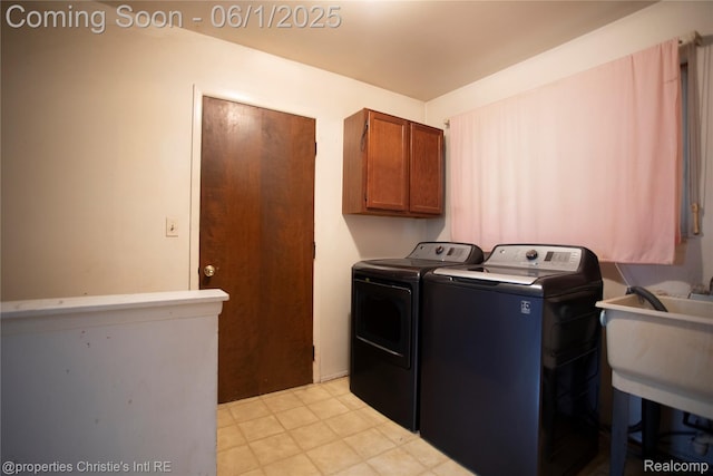 30571 Cedars Dr, Warren, MI 48093 - laundry room with independent washer and dryer and cabinet space