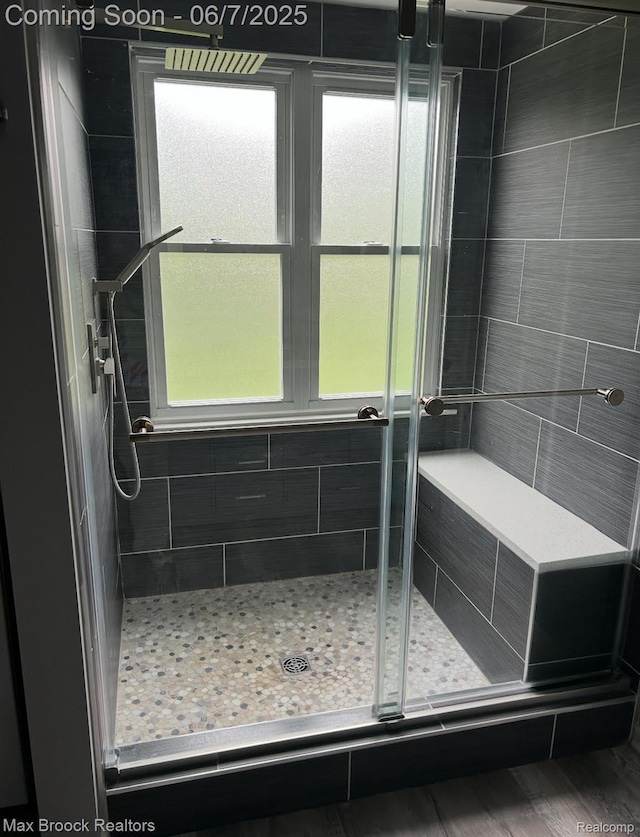 9863 Marshall Rd, South Lyon, MI 48178 - bathroom featuring a stall shower