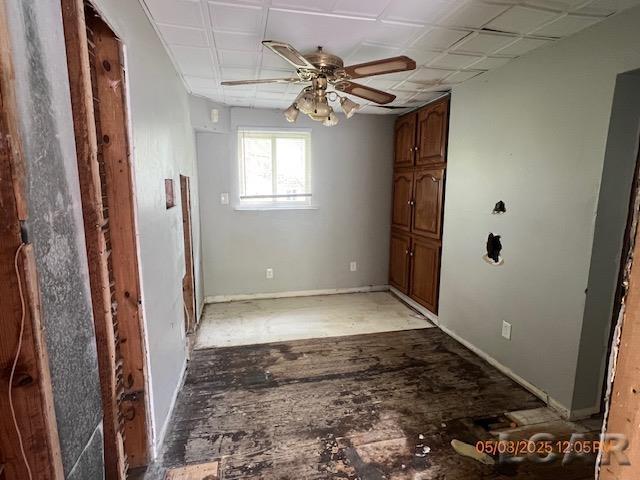 6730 Summerfield Rd, Temperance, MI 48182 - foyer entrance with a ceiling fan and baseboards