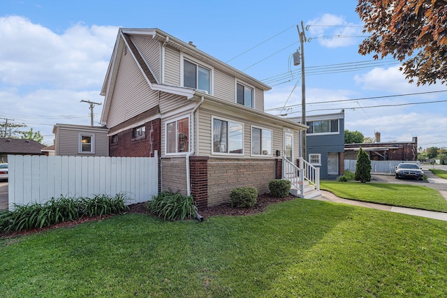50 Elm St, River Rouge, MI 48218 - view of front of property with brick siding and stone siding