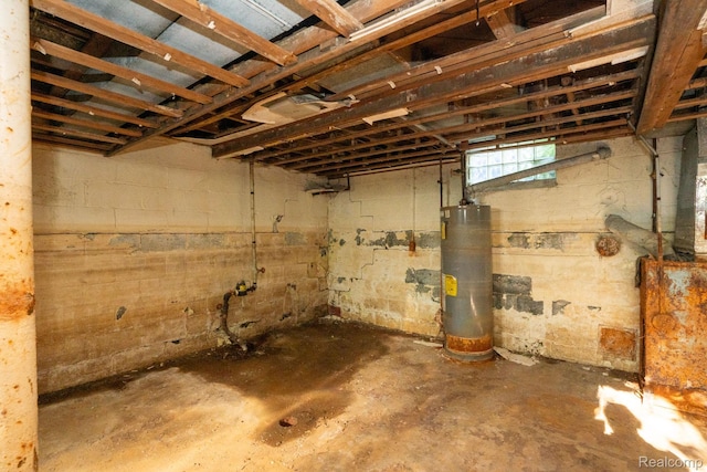 15693 Liberal St, Detroit, MI 48205 - below grade area featuring gas water heater