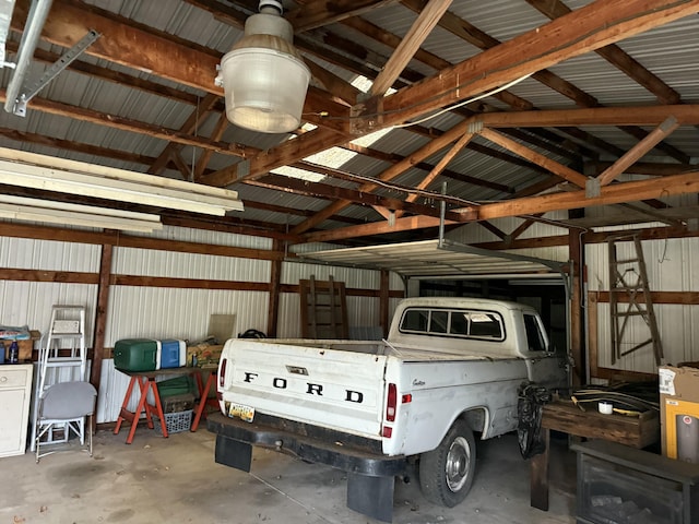 5873 Harding St, Coloma, MI 49038 - garage with metal wall