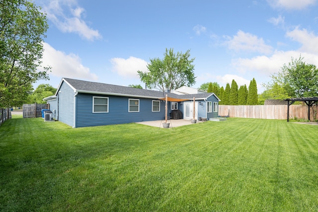 1255 Meadowood Dr, Waterford, MI 48327 - back of property with a patio area and cooling unit