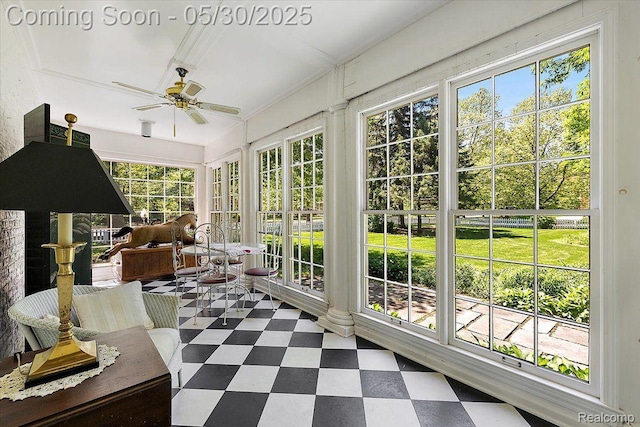 16109 E Jefferson Ave, Grosse Pointe Park, MI 48230 - sunroom featuring tile patterned floors