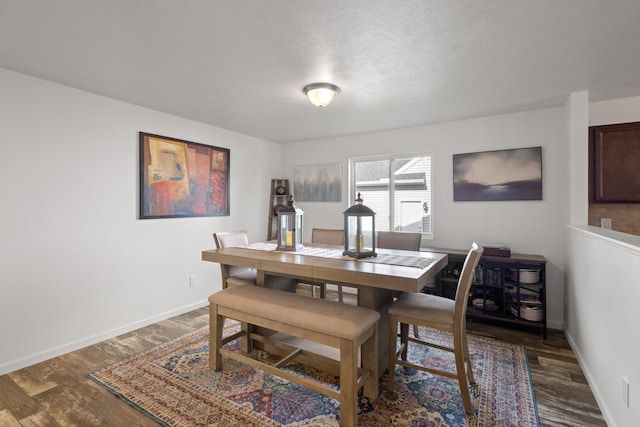 25596 Forest Dr, Mattawan, MI 49071 - dining room with dark wood-type flooring and baseboards