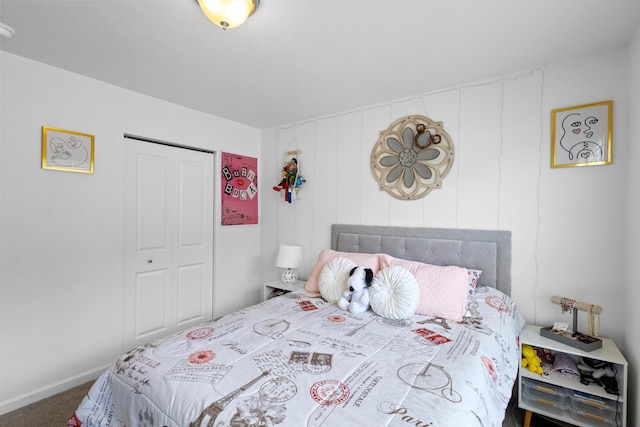 25596 Forest Dr, Mattawan, MI 49071 - bedroom featuring carpet floors and a closet