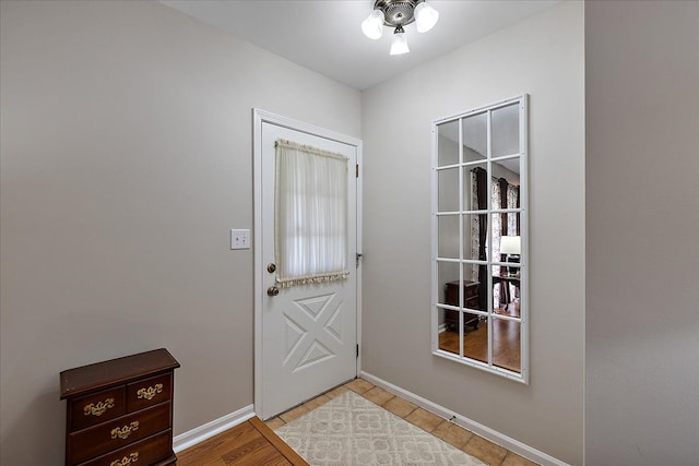 14829 Mayview, Shelby Twp, MI 48315 - entryway featuring baseboards and a ceiling fan