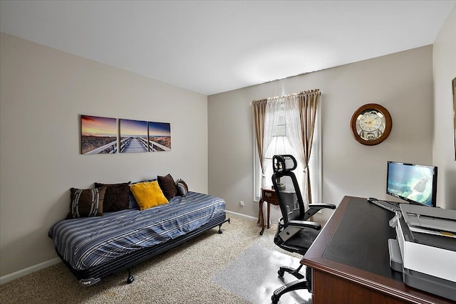 14829 Mayview, Shelby Twp, MI 48315 - bedroom with baseboards, carpet, and an office area