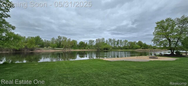3088 Exeter Dr, Milford, MI 48380 - water view with a fire pit