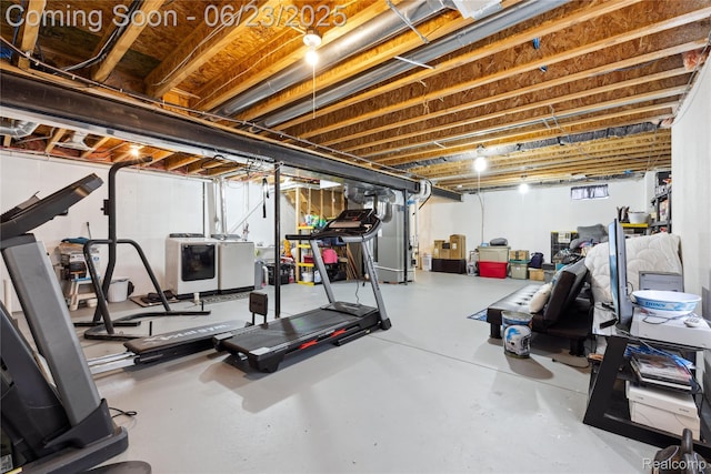 750 2nd St Unit 27, Wyandotte, MI 48192 - workout room with washer and clothes dryer