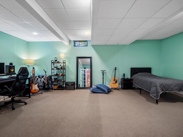 62887 Tournament Dr, Washington, MI 48094 - bedroom featuring carpet floors and a desk