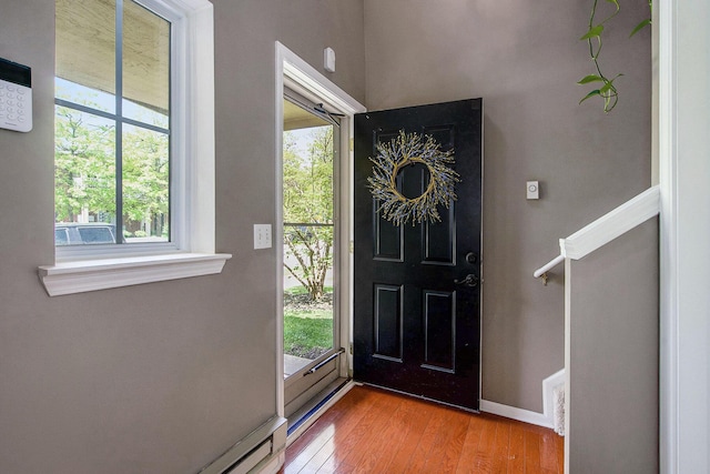 4049 Berkeley Ave Unit 25, Canton, MI 48188 - foyer entrance with wood finished floors and baseboards