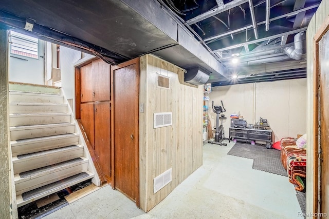 706 White Ave, Lincoln Park, MI 48146 - basement with stairway