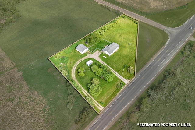 10060 Pioneer Rd, Hillsdale, MI 49242 - aerial view of property's location with property boundaries highlighted