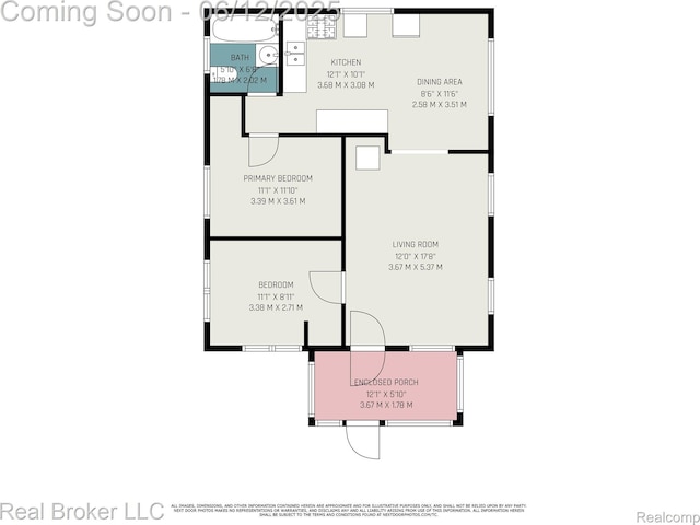 15036 Blackstone St, Detroit, MI 48223 - floor plan / room layout