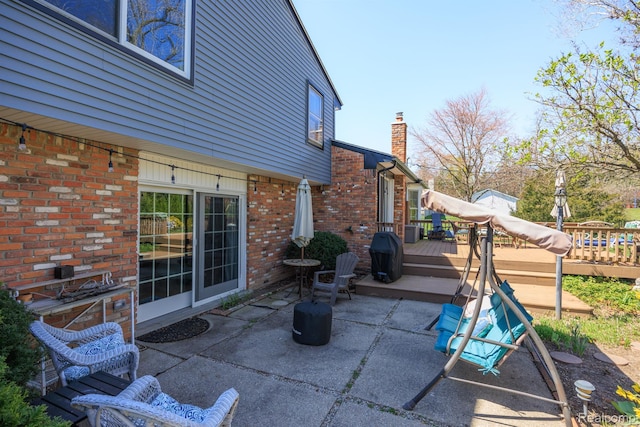 2960 Timberwyck Trail Dr, Troy, MI 48098 - view of patio with a deck and area for grilling