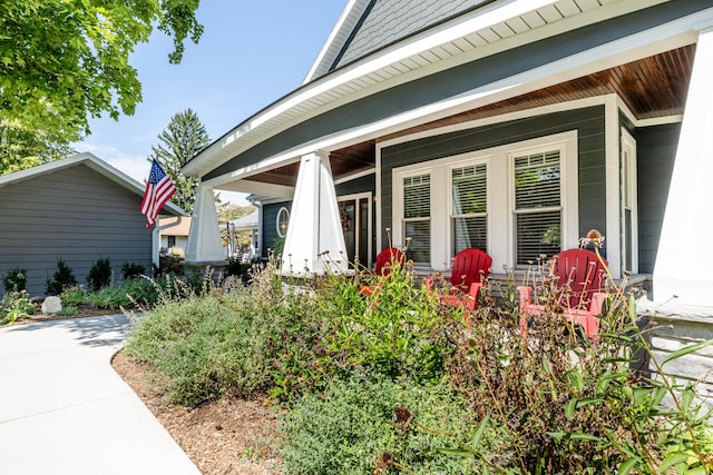 7881 Lakewood Dr, Coloma, MI 49038 - view of property exterior with covered porch