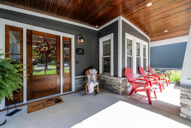 7881 Lakewood Dr, Coloma, MI 49038 - view of covered porch