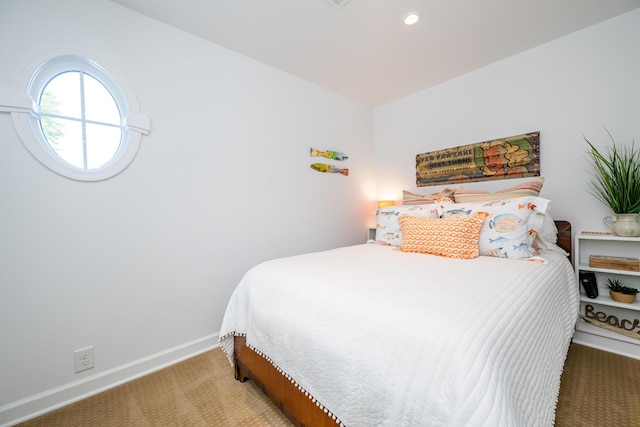 7881 Lakewood Dr, Coloma, MI 49038 - carpeted bedroom featuring baseboards and recessed lighting