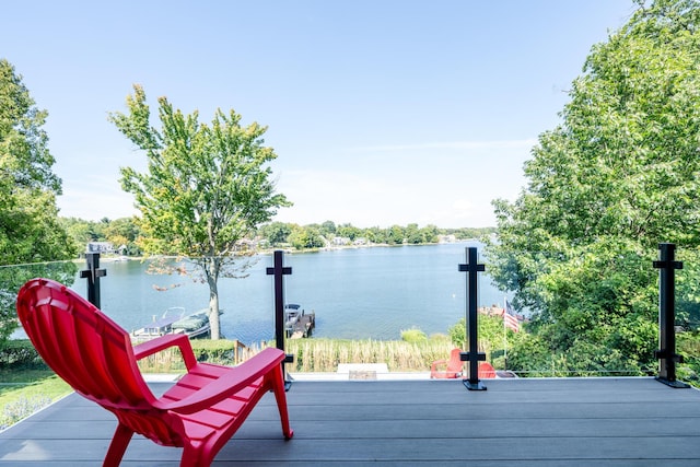 7881 Lakewood Dr, Coloma, MI 49038 - dock featuring a water view