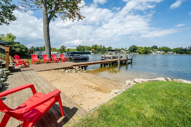 7881 Lakewood Dr, Coloma, MI 49038 - dock with a water view