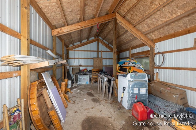 11660 Wren Dr, Lakeview, MI 48850 - storage area featuring a garage