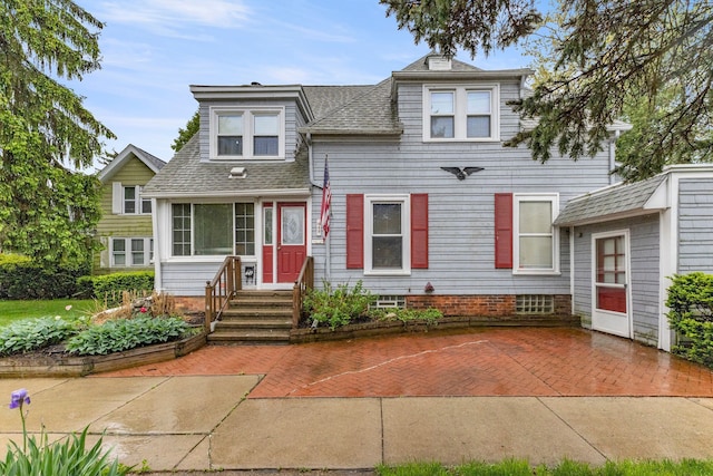 449 Spruce St, Wyandotte, MI 48192 - view of front of house with roof with shingles