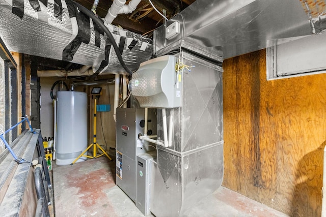 449 Spruce St, Wyandotte, MI 48192 - utilities featuring water heater and heating unit