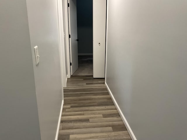 6561 Deerhurst Dr, Westland, MI 48185 - hallway with wood finished floors and baseboards