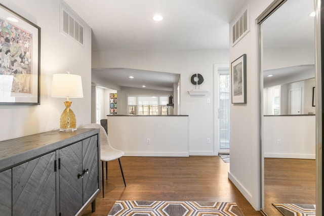 7361 N Shore Dr, South Haven, MI 49090 - corridor with wood finished floors, recessed lighting, and baseboards
