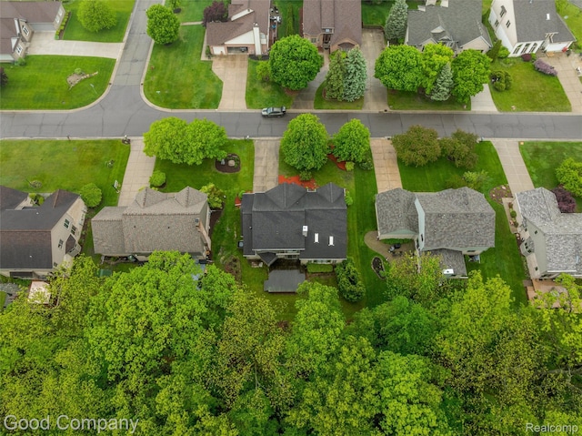 5893 Christina Dr, West Bloomfield, MI 48324 - aerial view of residential area