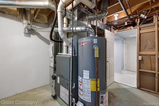 5893 Christina Dr, West Bloomfield, MI 48324 - utility room featuring water heater