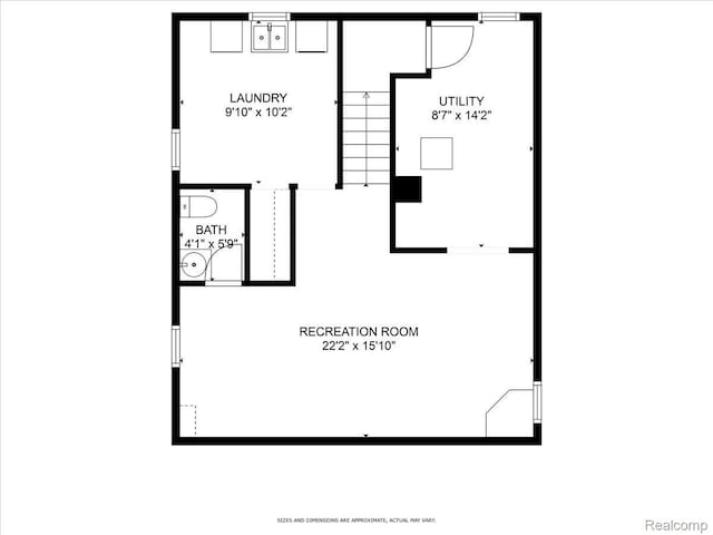 19165 Roger St, Melvindale, MI 48122 - view of property floor plan