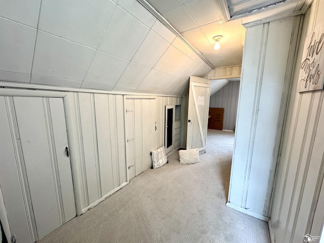 8251 Secor Rd, Lambertville, MI 48144 - additional living space with lofted ceiling and carpet