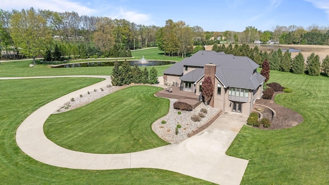 4624 Parman Rd, Stockbridge, MI 49285 - view of subject property featuring a large body of water and a tree filled landscape