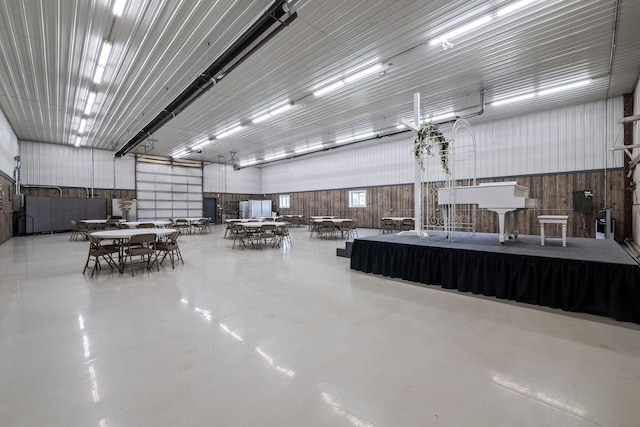 4624 Parman Rd, Stockbridge, MI 49285 - misc room featuring finished concrete floors and a garage