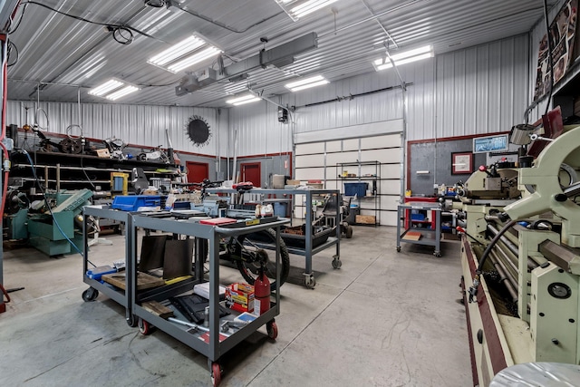 4624 Parman Rd, Stockbridge, MI 49285 - garage featuring a workshop area