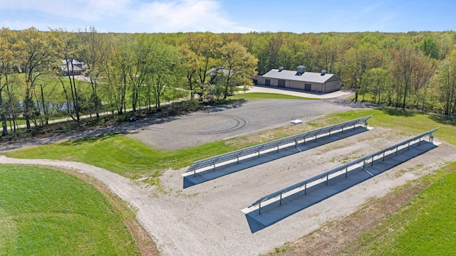 4624 Parman Rd, Stockbridge, MI 49285 - view from above of property featuring a forest