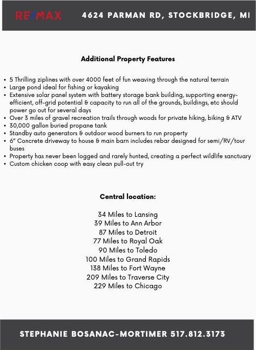 4624 Parman Rd, Stockbridge, MI 49285 - view of a document