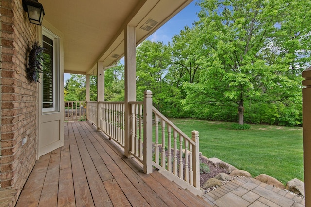 4900 Grass Lake Rd, White Lake, MI 48383 - porch with a yard