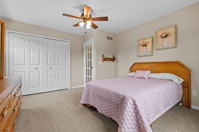 4900 Grass Lake Rd, White Lake, MI 48383 - bedroom with carpet, a closet, and baseboards