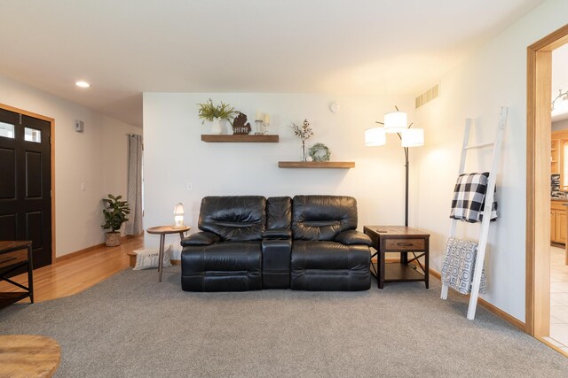 7130 Riesling St, Michigan, MI 49071 - carpeted living room featuring recessed lighting and baseboards
