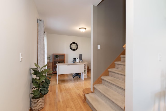 7130 Riesling St, Michigan, MI 49071 - staircase with wood-type flooring