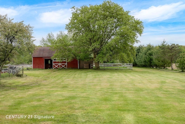 3320 N Sturgeon Rd, Midland, MI 48642 - view of yard with a barn and an outdoor structure