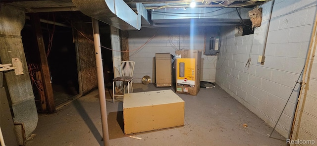 5471 Fairhaven St, Flint, MI 48505 - unfinished basement featuring electric panel