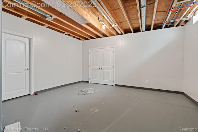 14153 Jode Park, Utica, MI 48315 - unfinished below grade area with baseboards